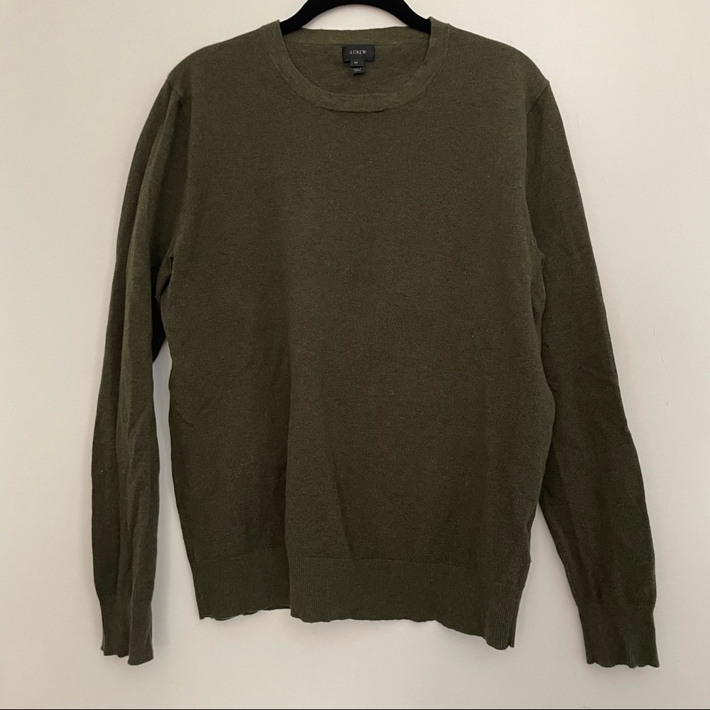 J Crew Cotton Cashmere Mens Sweater